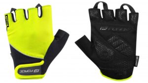 Force GEL Fluo-černé cyklistické rukavice