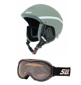 Sulov Sphare silver lyžařská helma + brýle Sulov FREE
