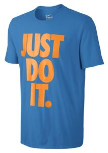 Tričko Nike Nike Solstice Just Do It Modrá / Oranžová