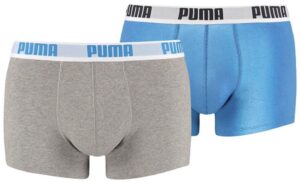Boxerky Puma Basic Trunk Šedá / Modrá