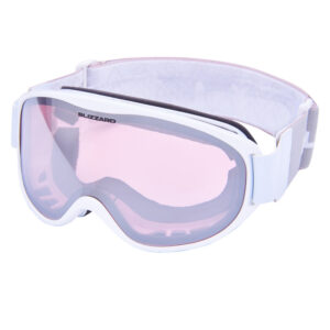 Lyžařské brýle BLIZZARD-Ski Gog. 929 DAO, white shiny, rosa1, silver mirror M/L Bílá