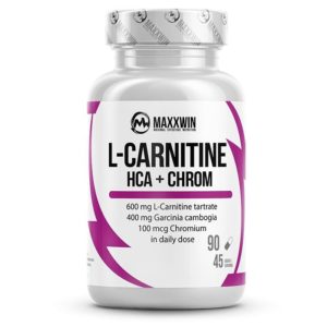 MaxxWin L-Carnitine + HCA + CHROM 90 kapslí
