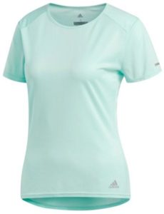 Dámské běžecké tričko adidas Run Short Sleeve Tee Modrá