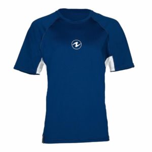 Aqualung Pánské lycrové triko LOOSE FIT modrá/bílá