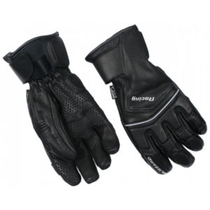 BLIZZARD-Racing Leather ski gloves, black/silver Černá 11