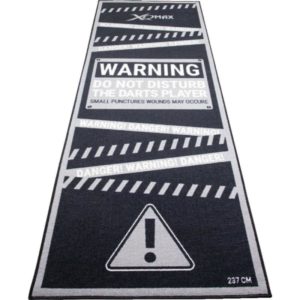 Xq Max Podložka/koberec na šipky DARTMAT - warning