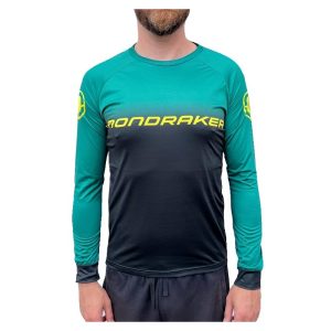 MONDRAKER-Enduro/Trail Jersey long, british racing green/black/yellow Zelená XL