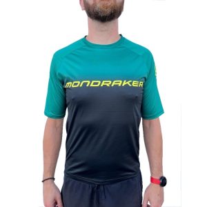 MONDRAKER-Enduro/Trail Jersey short, british racing green/black/yellow Zelená XL