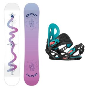 Gravity Fairy 23/24 juniorský snowboard + Gravity G1 Jr black/pink/teal vázání