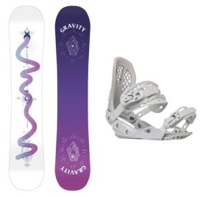 Gravity Sirene White 23/24 dámský snowboard + Gravity G2 Lady white vázání + sleva 400