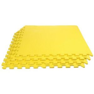 Merco Colored Puzzle fitness podložka žlutá