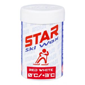 Star Ski Wax Stick red white 45g