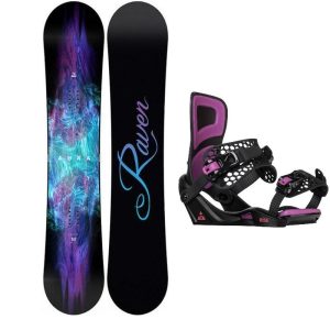 Raven Aura dámský snowboard + Gravity Rise black/purple vázání