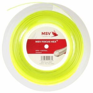 MSV Focus HEX tenisový výplet 200 m žlutá neon