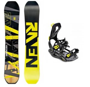 Raven Barracuda Carbon Lime snowboard + Raven FT360 black/lime vázání