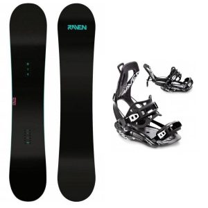 Raven Pure mint dámský snowboard + Raven FT360 black snowboardové vázání