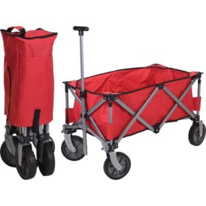 Progarden Plážový vozík skládací 75 cm červená