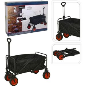 Progarden Plážový vozík skládací 87 cm černá