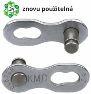 Kmc Spojka řetězu 7/8R EPT povrch, šedý 7,3 mm, blistr cena za 2 kusy