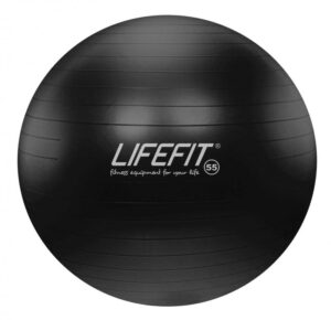 Lifefit Gymnastický míč ANTI-BURST 55 cm, černý