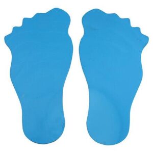 Merco Feet značka na podlahu modrá