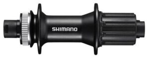 Shimano náboj disc FH-MT400-B 32děr Center lock 12mm e-thru-axle 148mm 8-11 rychlostí zadní černý